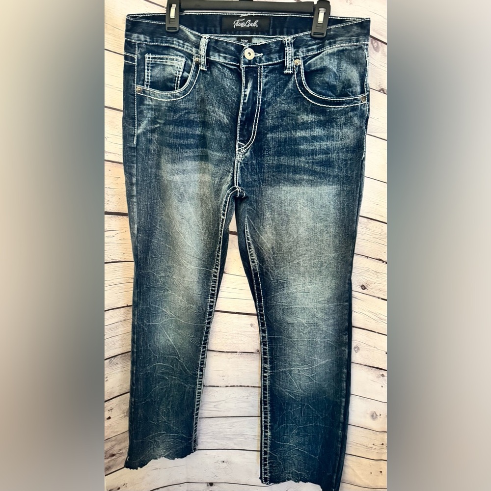 Men’s Blue True Luck Blake Bootcut Stretch Jeans